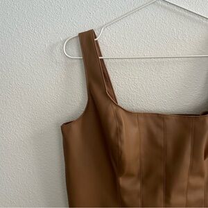 Abercrombie Leather Corset Top